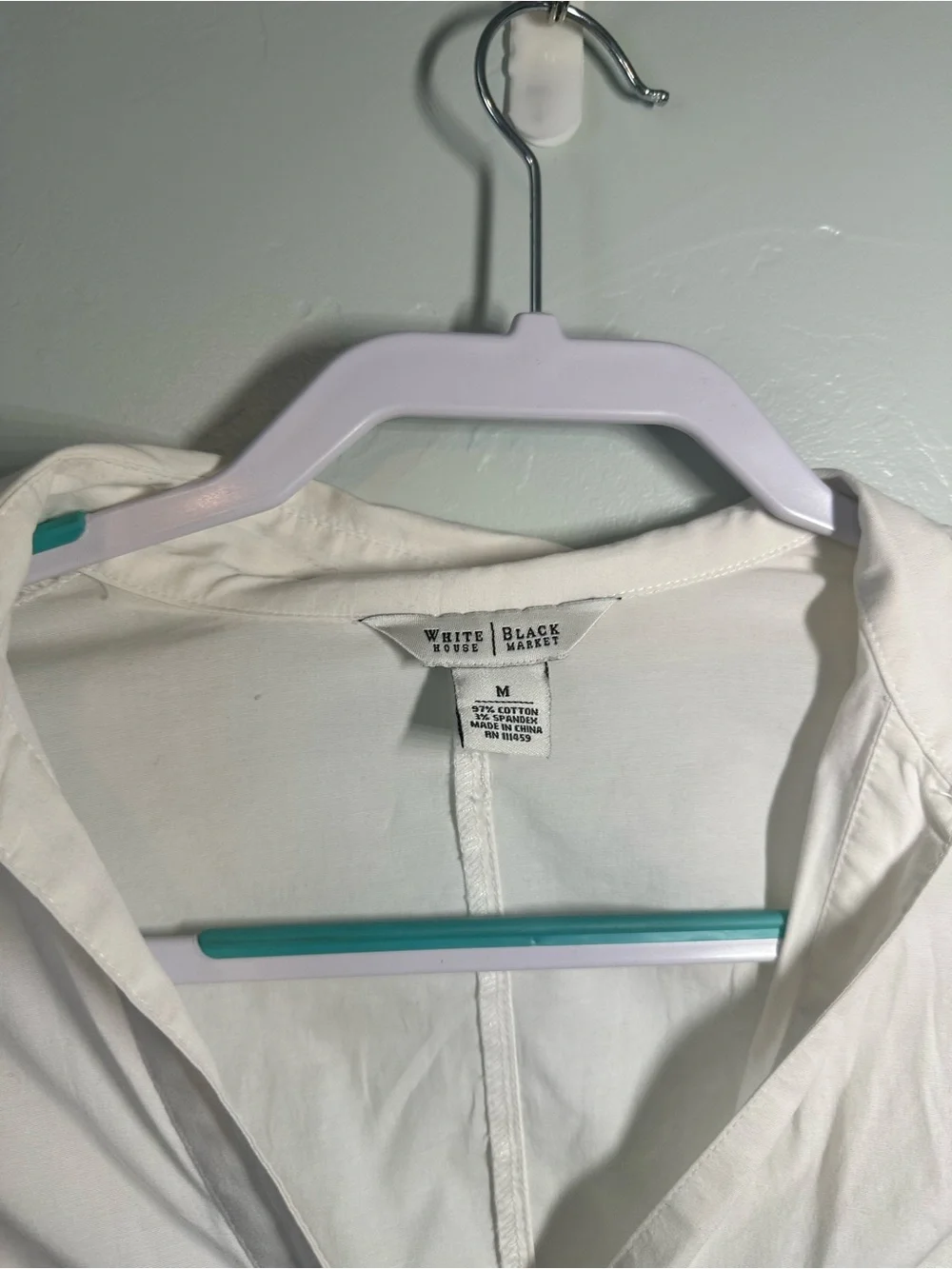 White Long Button Down Shirt